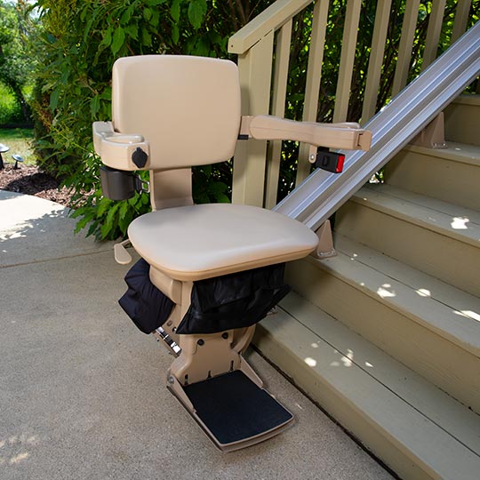 Bruno Elite SRE2110E exterior electric chair lift for stairs in San Diego