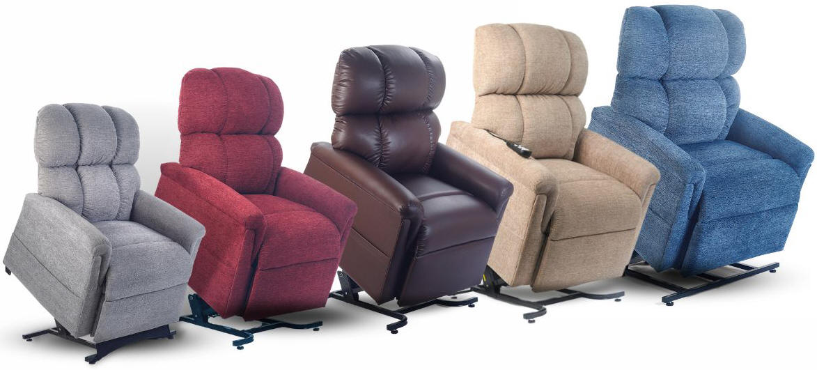 San Diego golden maxicomfort lift chair recliner leather heat massage twilight cloud